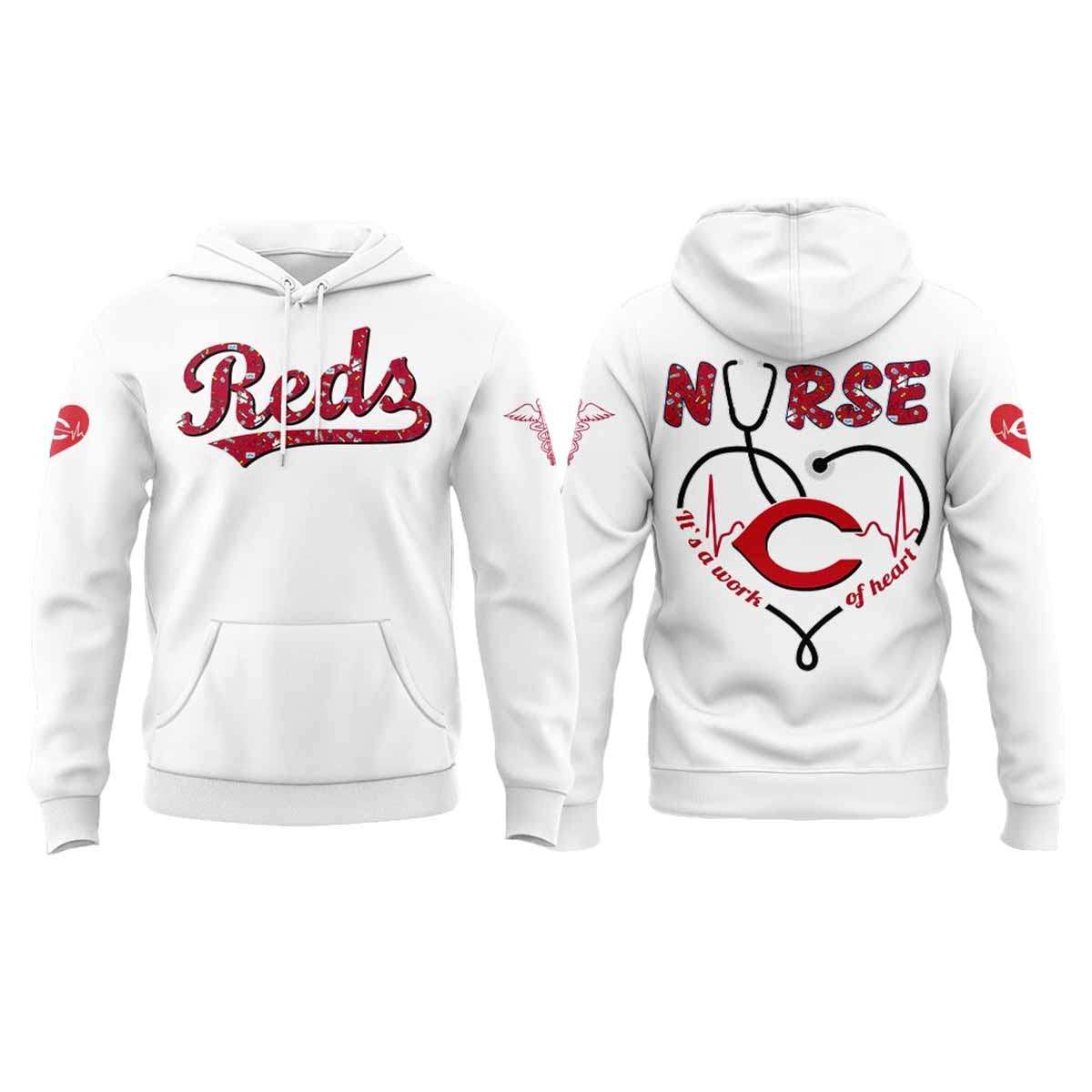 2025 Reds Nurses Appreciation Hoodie 2025 Reds Nurses Appreciation Hoodie
