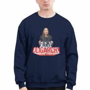 Aoc See Through Fight Oligarchy Shirt