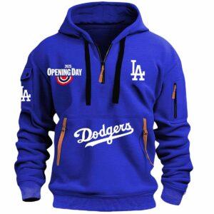 Dodgers Opening Day 2025 Quarter Zip Hoodie Dodgers Opening Day 2025 Quarter Zip Hoodie