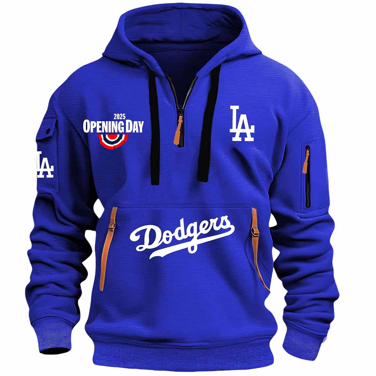 Dodgers Opening Day 2025 Quarter Zip Hoodie Dodgers Opening Day 2025 Quarter Zip Hoodie