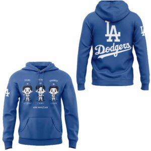 Dodgers Shohei Ohtani Yoshinobu Yamamoto And Roki Sasaki Hoodie Dodgers Shohei Ohtani Yoshinobu Yamamoto And Roki Sasaki Hoodie