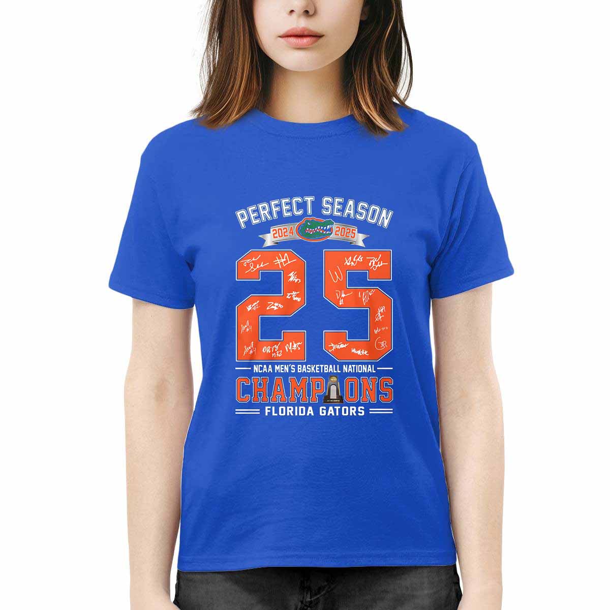 Gator Perfect Season 2025 Men's Basketball National Champions Shirt Gator Perfect Season 2025 Men's Basketball National Champions Shirt