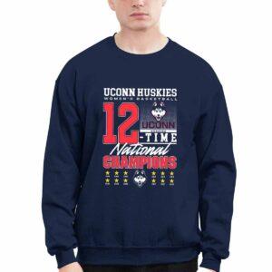 Huskies 12 Time Women's Basketball National Champions 2025 Shirt