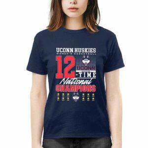 Huskies 12 Time Women's Basketball National Champions 2025 Shirt