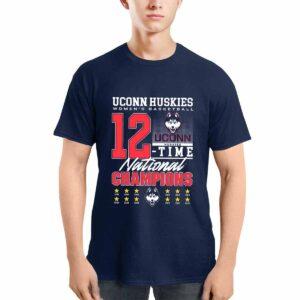 Huskies 12 Time Women's Basketball National Champions 2025 Shirt