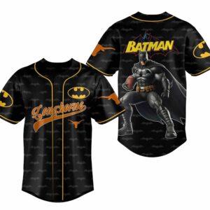 Longhorns Batman Baseball Jersey Longhorns Batman Baseball Jersey