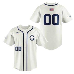 New Cream Penn State Baseball Jersey New Cream Penn State Baseball Jersey