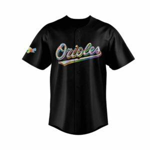 Orioles Pride Night 2025 Black Jersey