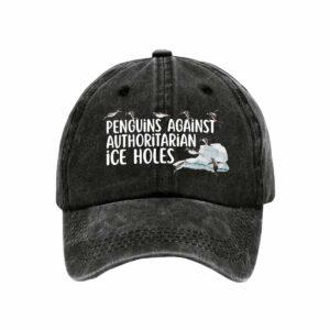 Penguins Against Authoritarian Ice Holes Print Baseball Cap