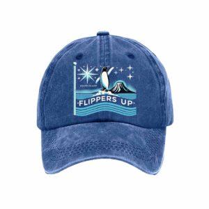 Penguins Flippers Up Print Baseball Cap 1 Penguins Flippers Up Print Baseball Cap