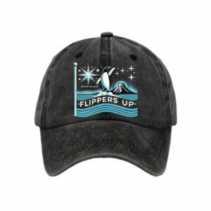 Penguins Flippers Up Print Baseball Cap Penguins Flippers Up Print Baseball Cap