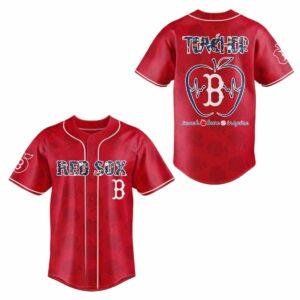 Red Sox Teacher Night Baseball Jersey 2025 Red Sox Teacher Night Baseball Jersey 2025