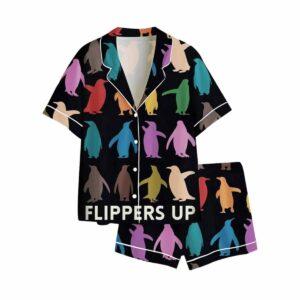 Resist Flippers Up Penguins Against Pajama Set Resist Flippers Up Penguins Against Pajama Set