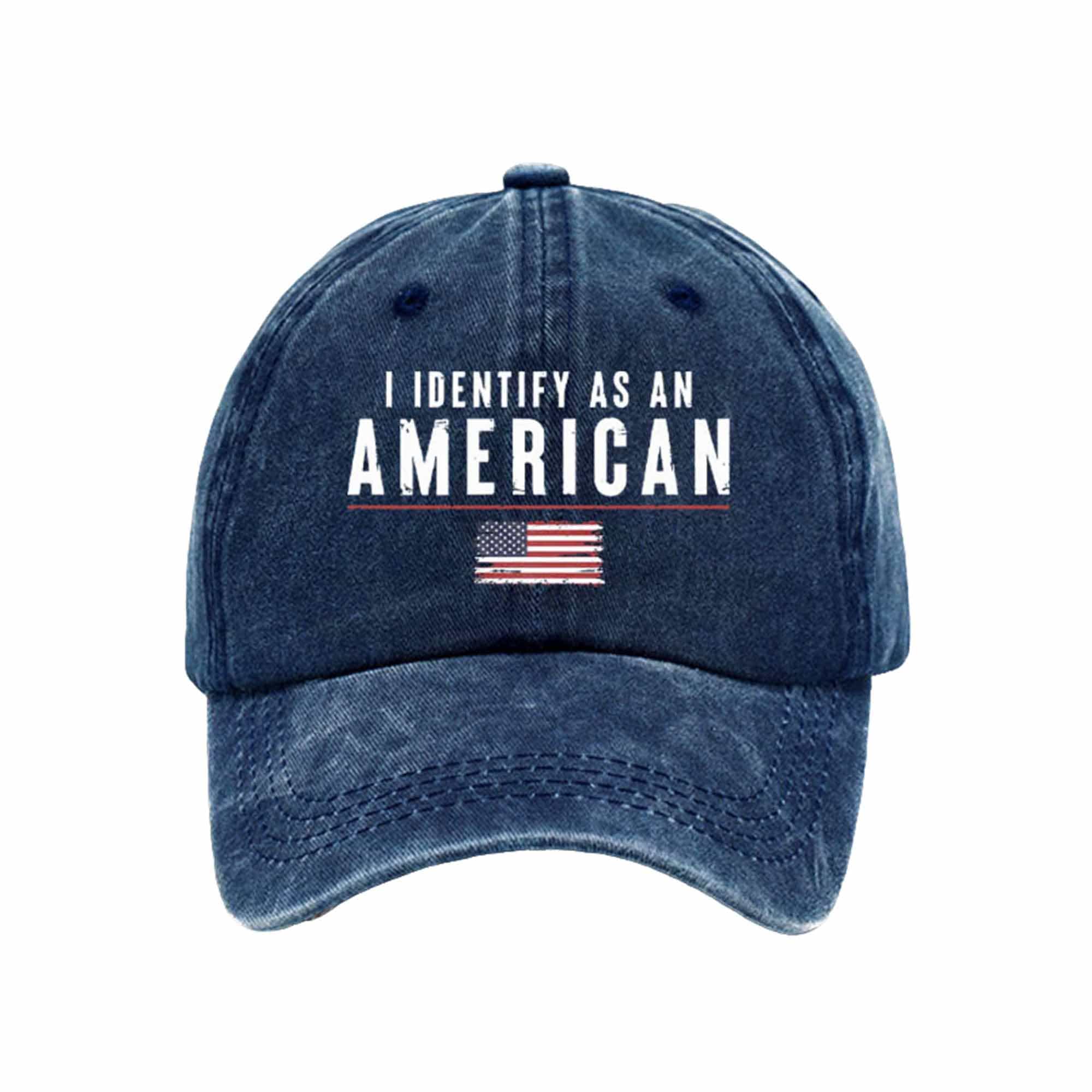 Retro I Identify As An American Baseball Cap Retro I Identify As An American Baseball Cap