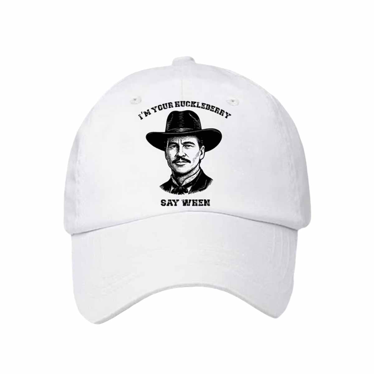 Retro I’m Your Huckleberry Say When Print Baseball Cap Retro I’m Your Huckleberry Say When Print Baseball Cap