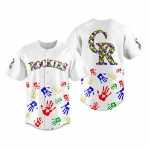 Rockies Autism Awareness 2025 Baseball Jersey Rockies Autism Awareness 2025 Baseball Jersey