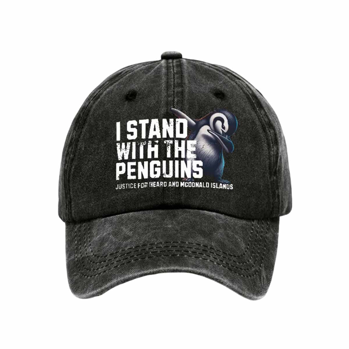 Unisex I stand With The Penguins Justice For Heard And Mcddnald Islands Print Baseball Cap Unisex I stand With The Penguins Justice For Heard And Mcddnald Islands Print Baseball Cap