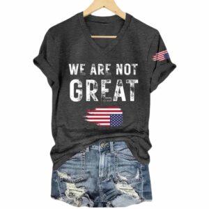 We Are Not Great Upside Down Flag America Shirt We Are Not Great Upside Down Flag America Shirt