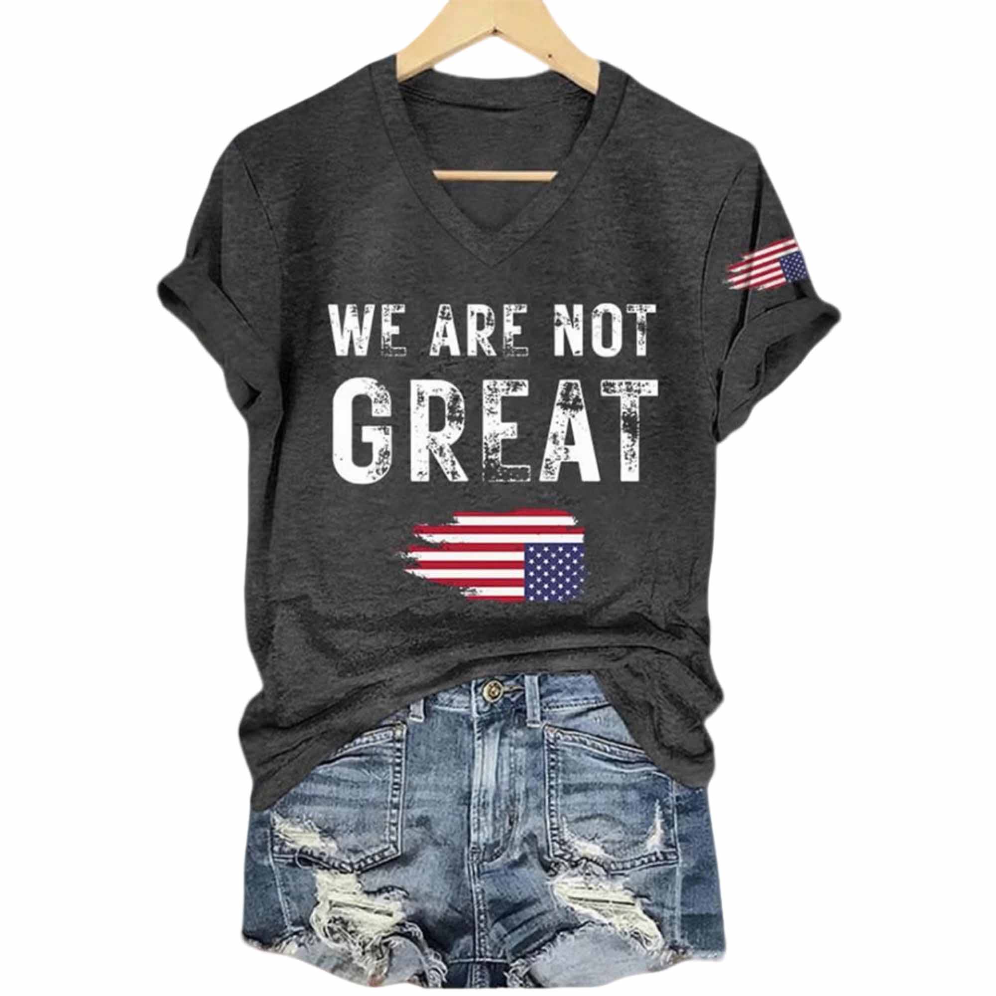 We Are Not Great Upside Down Flag America Shirt We Are Not Great Upside Down Flag America Shirt