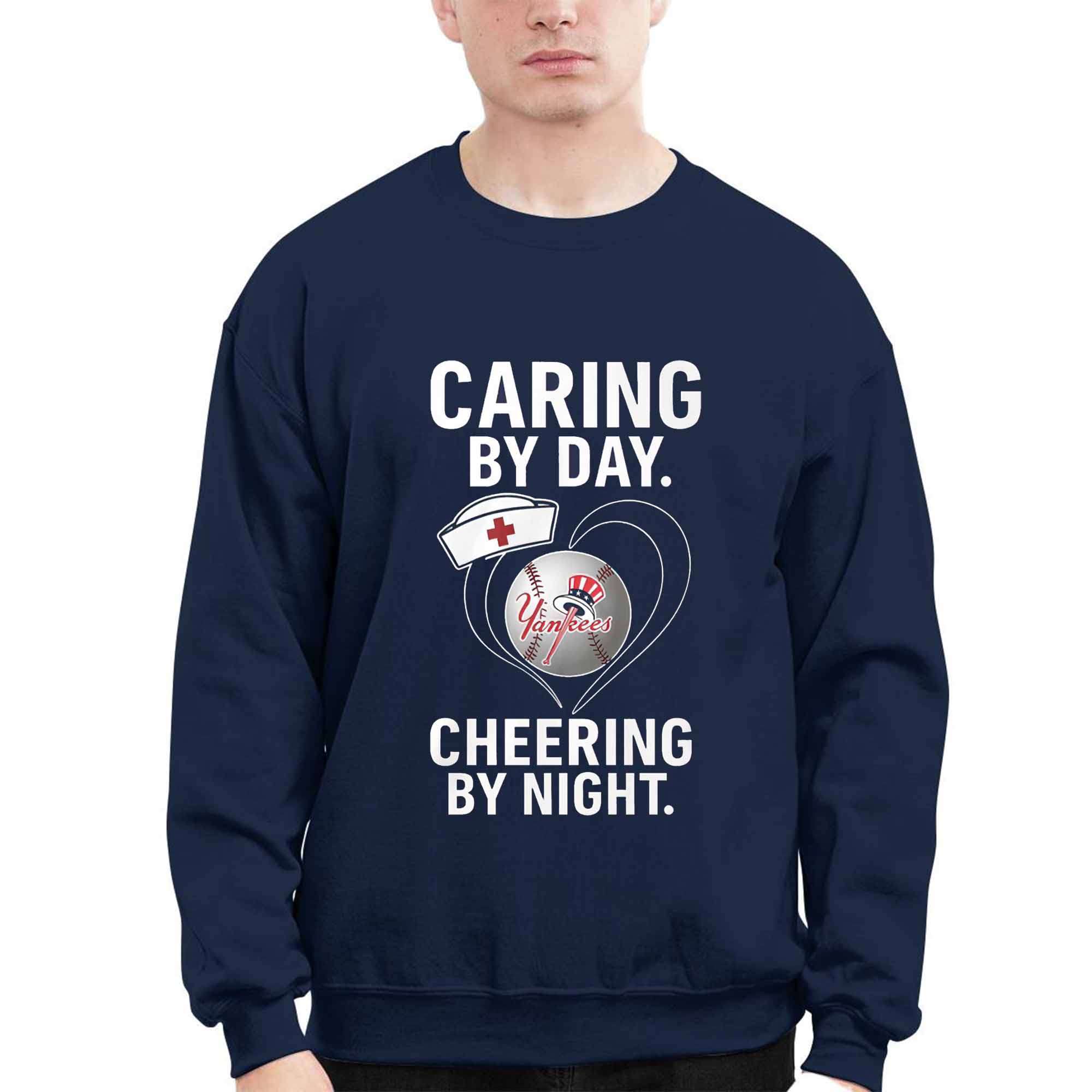 Yankees Caring By Day Cheering By Night Shirt Yankees Caring By Day Cheering By Night Shirt
