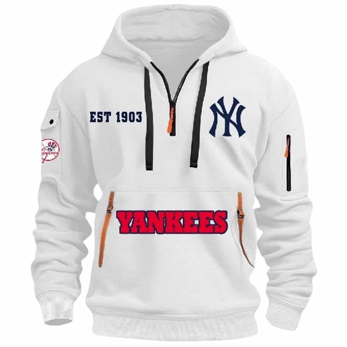 Yankees Est 1883 Quarter Zip Hoodie Yankees Est 1883 Quarter Zip Hoodie