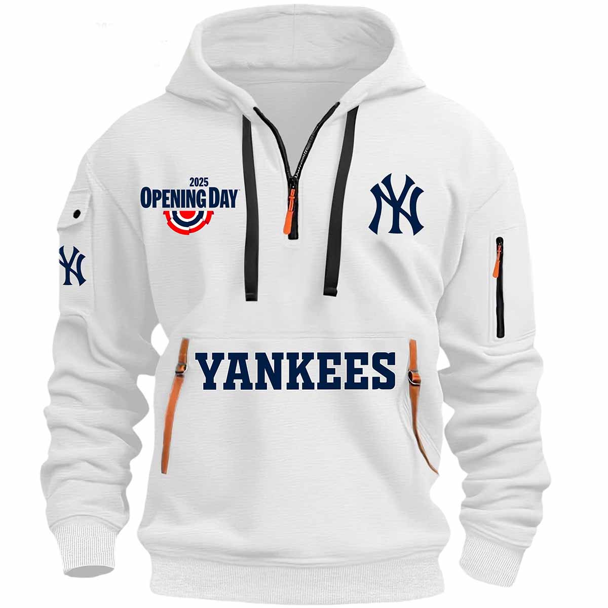 Yankees Opening Day 2025 Quarter Zip Hoodie Yankees Opening Day 2025 Quarter Zip Hoodie