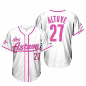 2025 Astros Jose Altuve Throwback White And Pink Jersey Giveaway 2025 Astros Jose Altuve Throwback White And Pink Jersey Giveaway