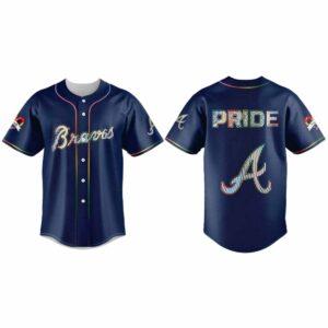 2025 Braves LGBTQ Pride Night Blue Jersey 2025 Braves LGBTQ Pride Night Blue Jersey