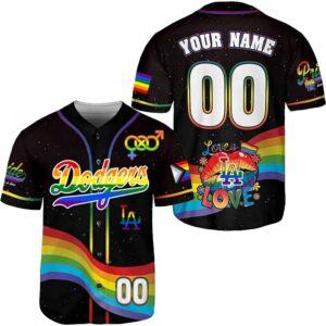 2025 Dodgers Pride Month Love Is Love Baseball Jersey