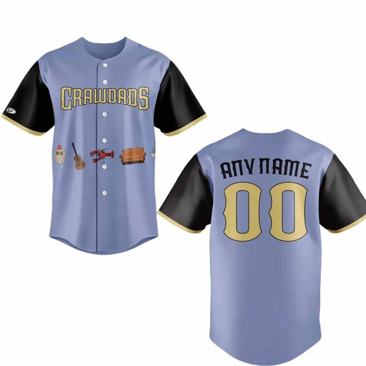 2025 Hickory Crawdads Baseball Friends Day Night Jersey 2025 Hickory Crawdads Baseball Friends Day Night Jersey