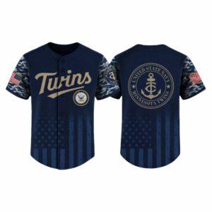 2025 Twins United States Navy Military Appreciation Night Jersey 2025 Twins United States Navy Military Appreciation Night Jersey