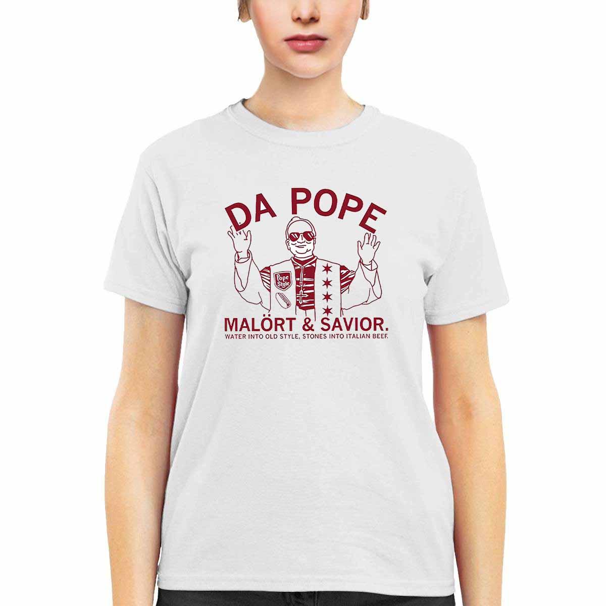 Da Pope Malort And Savior Shirt Da Pope Malort And Savior Shirt