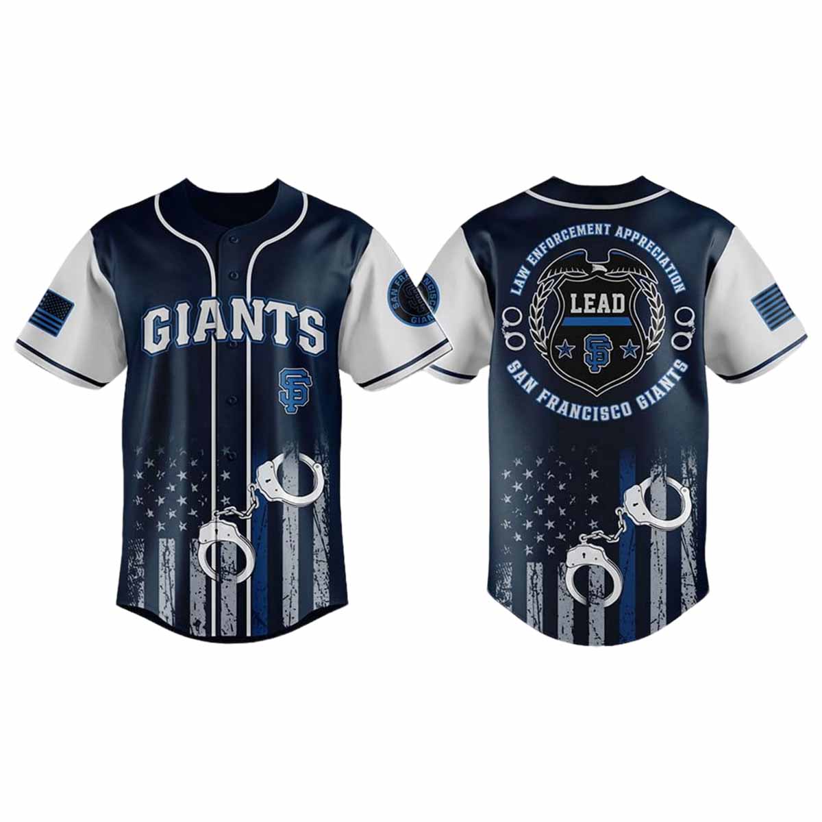 Giants Law Enforcement Appreciation Day Jersey 2025 Giants Law Enforcement Appreciation Day Jersey 2025