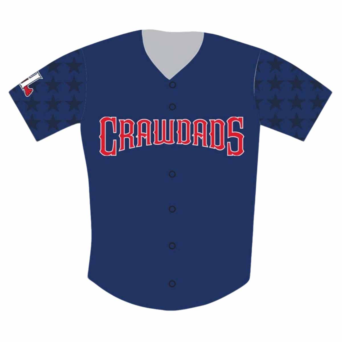 Hickory Crawdads Patriotic Jersey 2025 Giveaway Hickory Crawdads Patriotic Jersey 2025 Giveaway