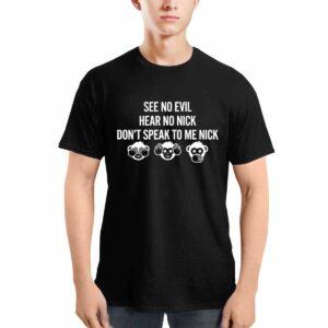 Jayson Tatum See No Evil Hear No Nick Don’t Speak To Me Nick Shirt