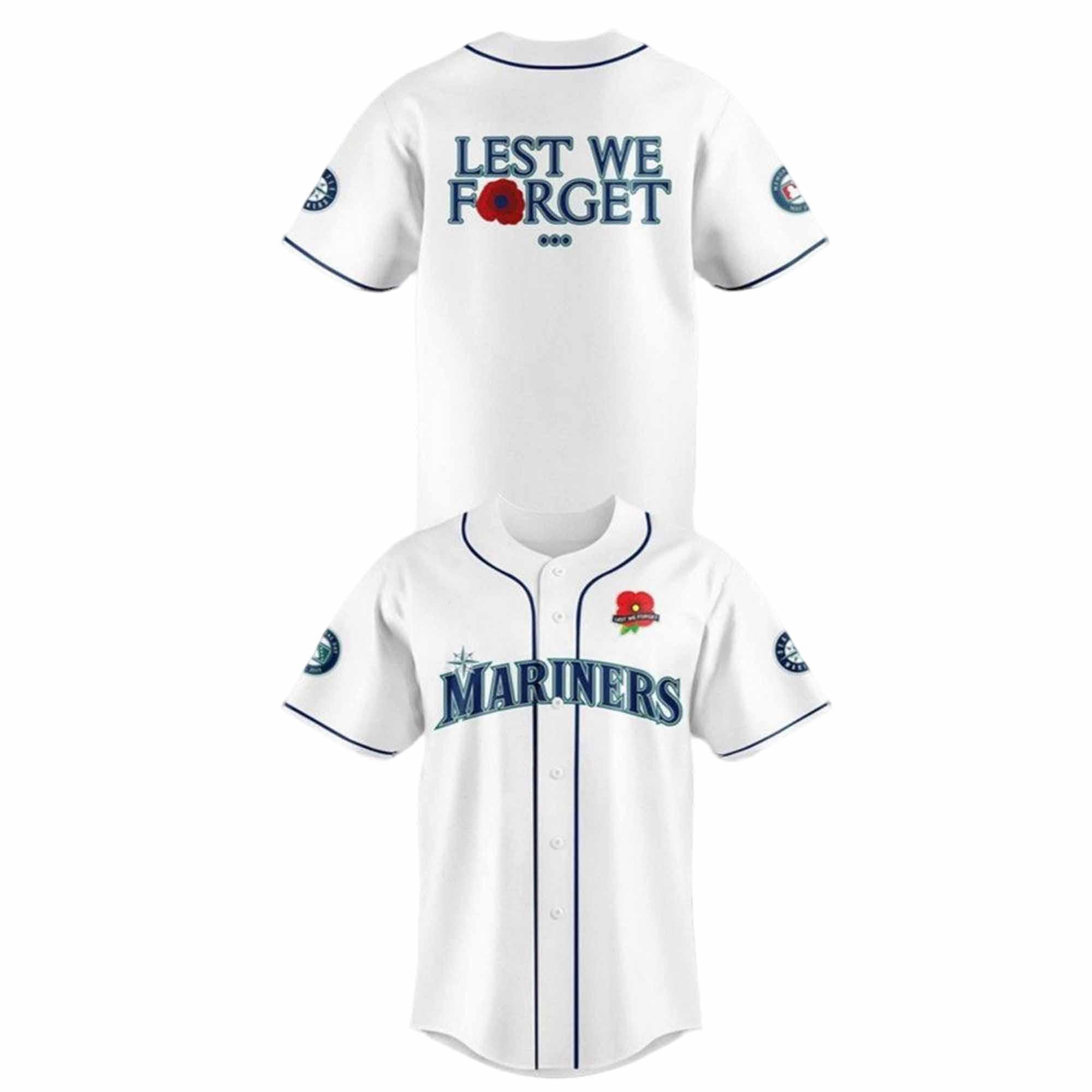 Mariners Lest We Forget Jersey 2025 Mariners Lest We Forget Jersey 2025