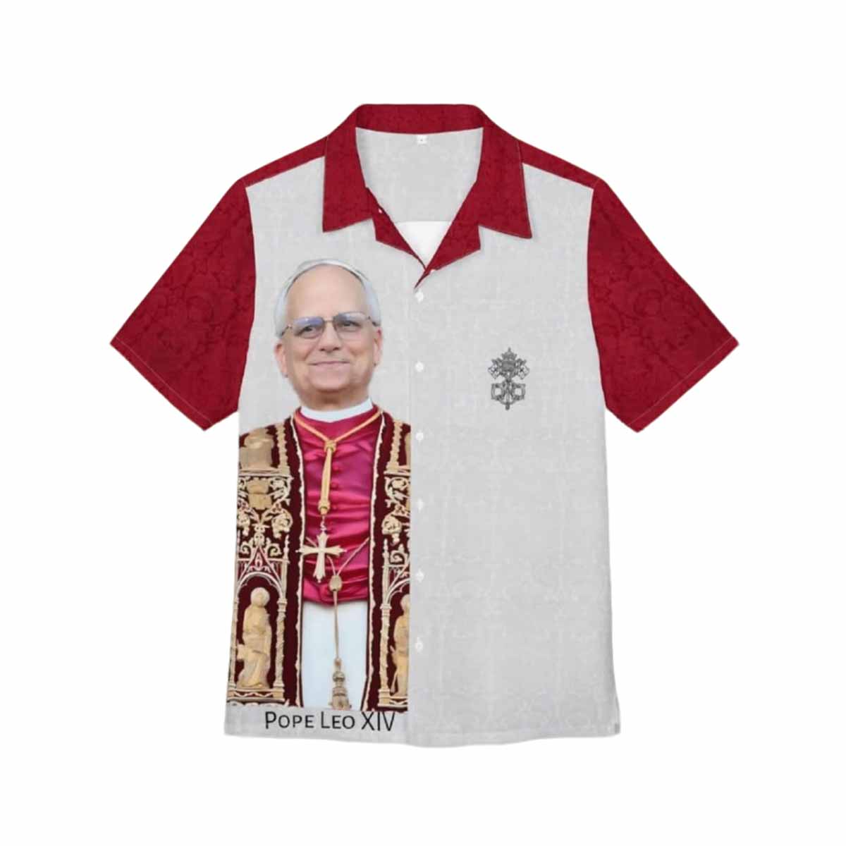 Pope Leo XIV Vatican Keys Hawaiian Shirt Pope Leo XIV Vatican Keys Hawaiian Shirt