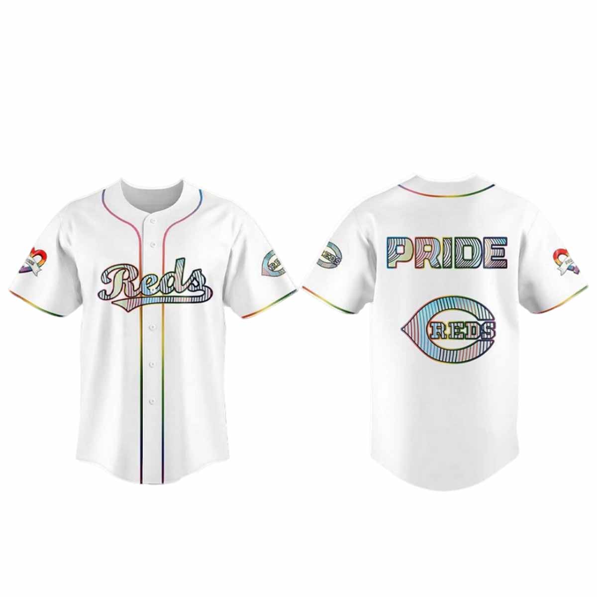 Reds LGBTQ Pride Night 2025 Baseball Jersey Reds LGBTQ Pride Night 2025 Baseball Jersey