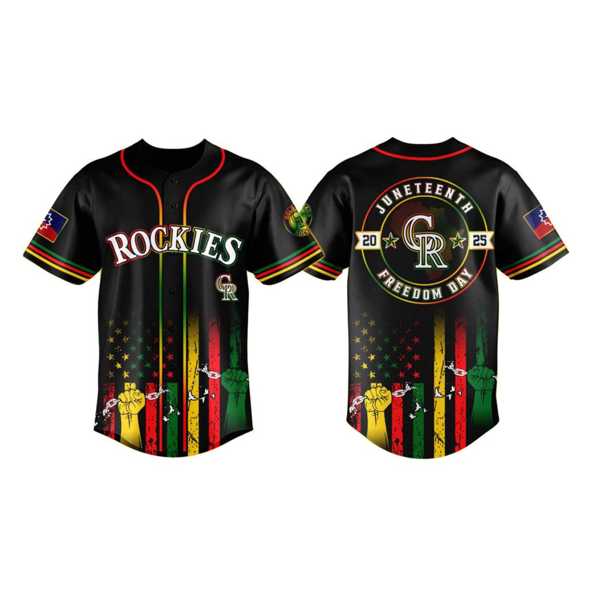 Rockies Juneteenth Day Jersey 2025 Rockies Juneteenth Day Jersey 2025