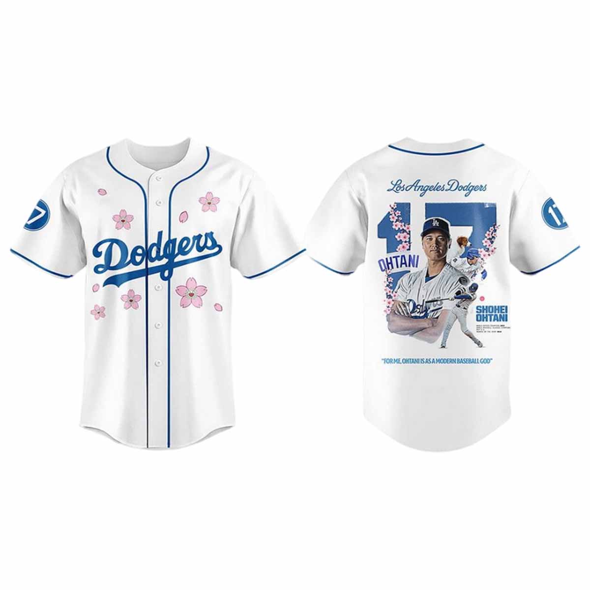 Shohei Ohtani Dodgers 17 Cherry Blossom 2025 Jersey Shohei Ohtani Dodgers 17 Cherry Blossom 2025 Jersey