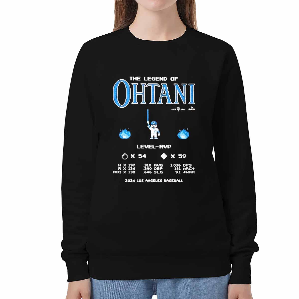 The Legend Of Shohei Ohtani Level MVP 54 59 Shirt The Legend Of Shohei Ohtani Level MVP 54 59 Shirt