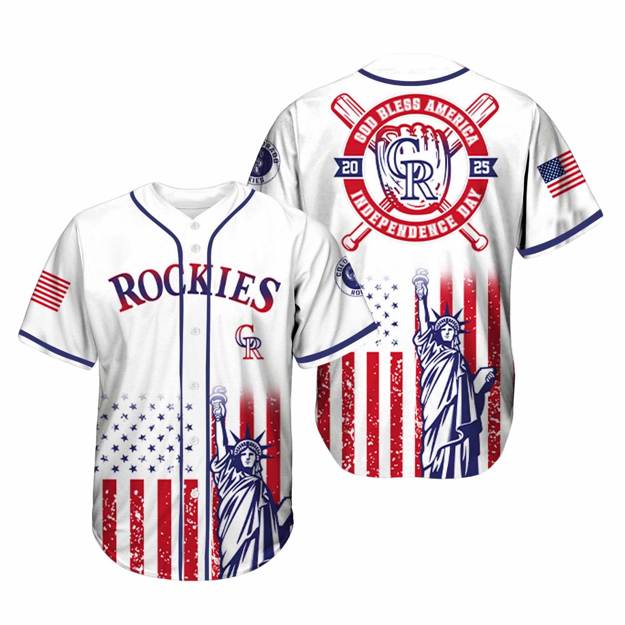 2025 Colorad Rockie 4th Of July Independence Day Jersey 2025 Rockie 4th Of July Independence Day Jersey