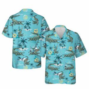 Alligator Tropical Hawaiian Shirt Alligator Tropical Hawaiian Shirt