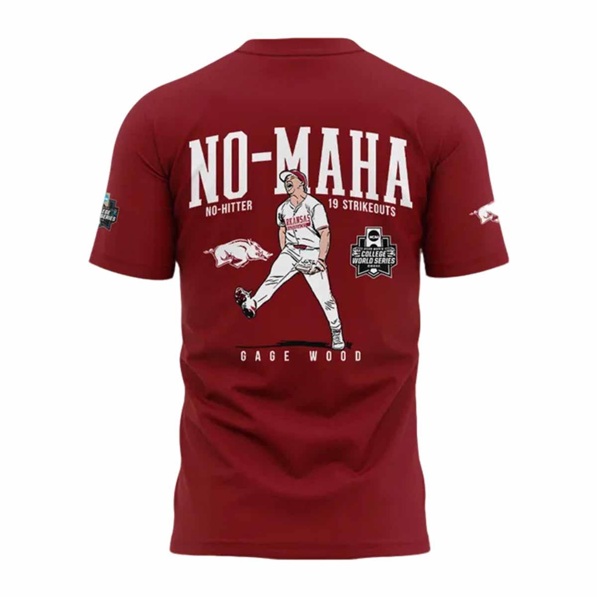 Arkansas No Hitter No Maha 2025 Shirt Arkansas No Hitter No Maha 2025 Shirt