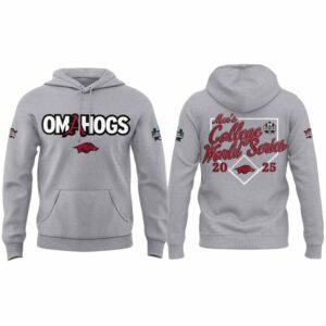 Arkansas Omahogs Men’s College World Series 2025 Hoodie