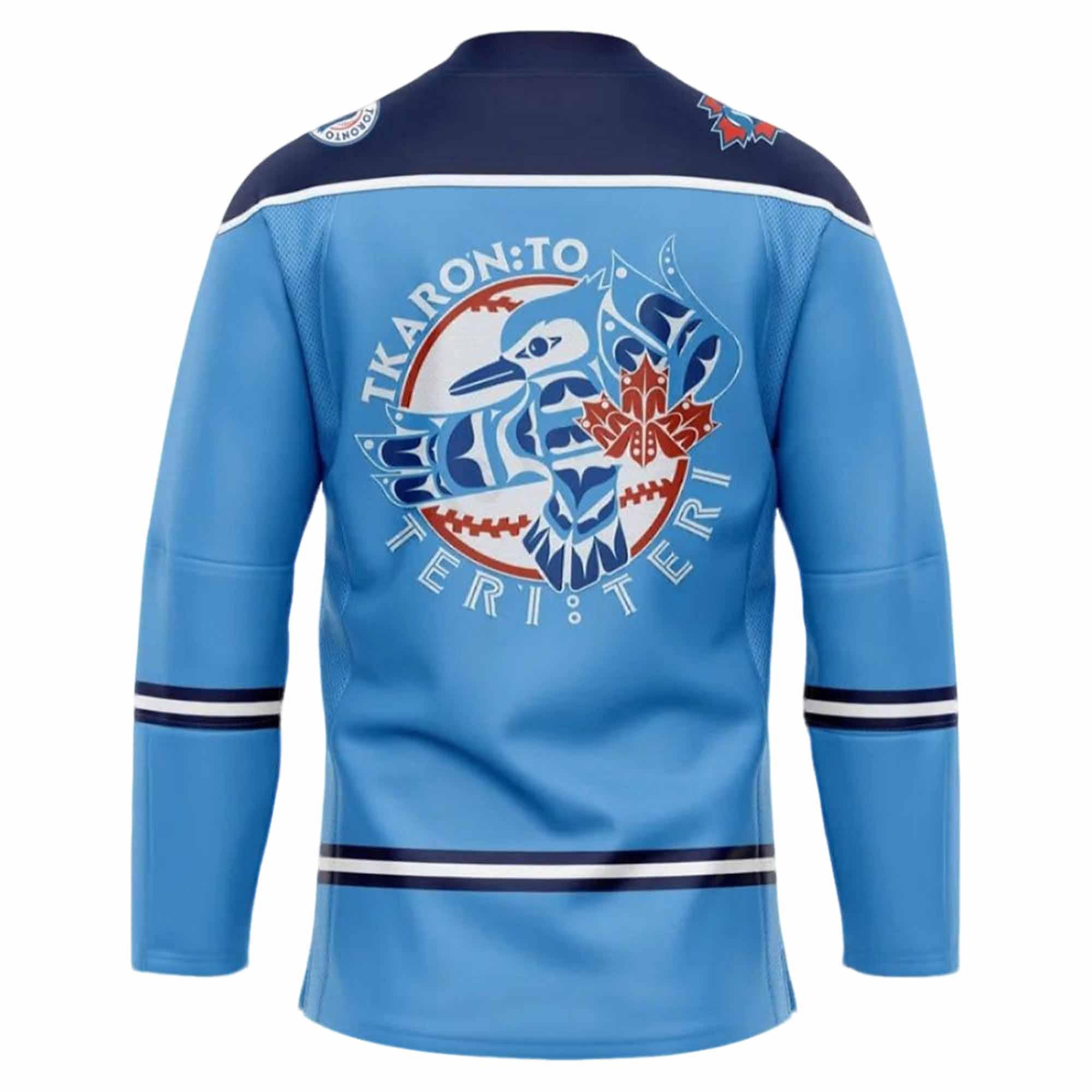 Blue Jays Indigenous Peoples Day Hockey Jersey 2025 Blue Jays Indigenous Peoples Day Hockey Jersey 2025