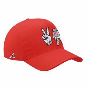 Braves Chris Sale Peace Up A Town Down Cap Braves Chris Sale Peace Up A Town Down Cap