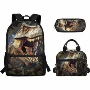 Dinosaur Backpack with Lunch Bag For School Dinosaur Backpack with Lunch Bag For School