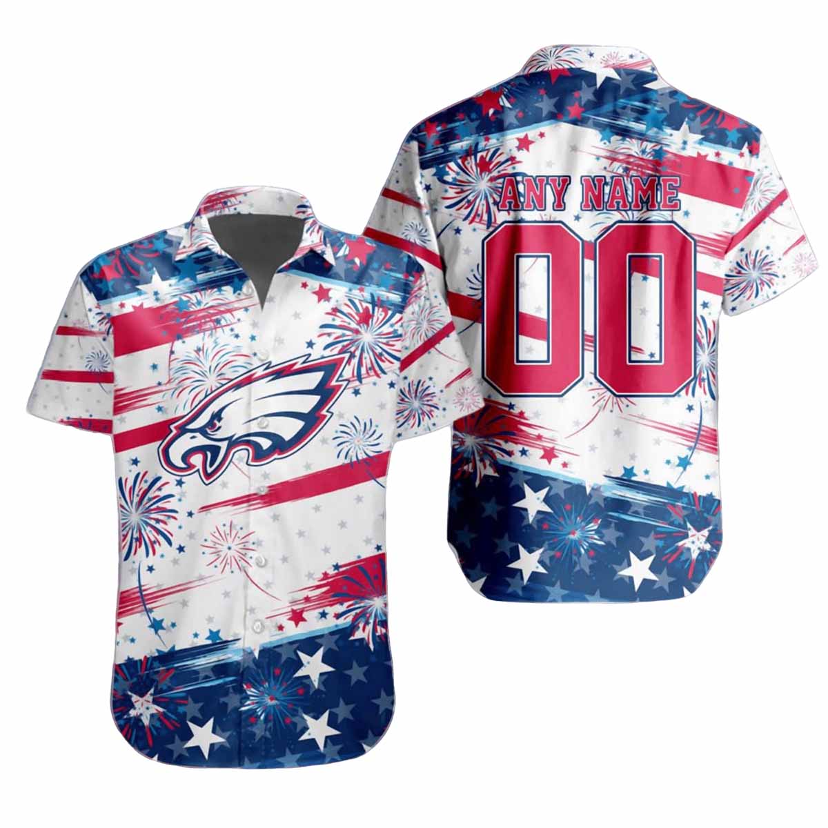 Eagles Independence Day Hawaiian Shirt 2025 Eagles Independence Day Hawaiian Shirt 2025