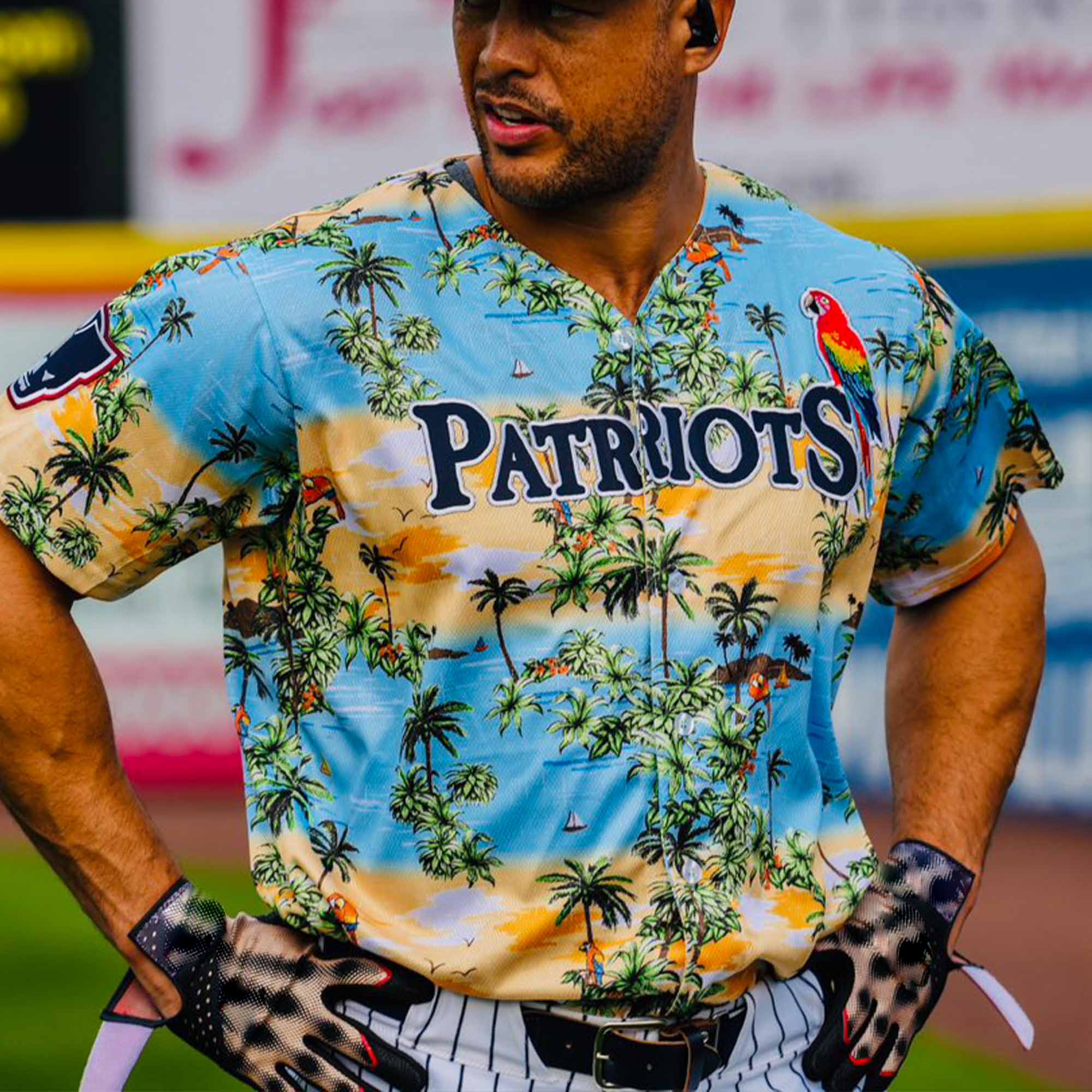 Giancarlo Stanton Big G Patriots Hawaiian Shirt Giancarlo Stanton Big G Patriots Hawaiian Shirt